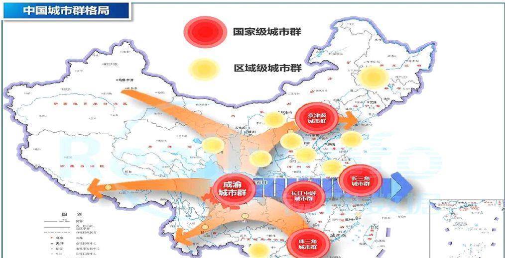 中国最重要的五大城市群 定了中国最重要的五大城市群包括长三角城市群、珠三角城市群、京津冀城市群、长江中游城市群和中原城市群等。以下是这些城市群的简要介绍